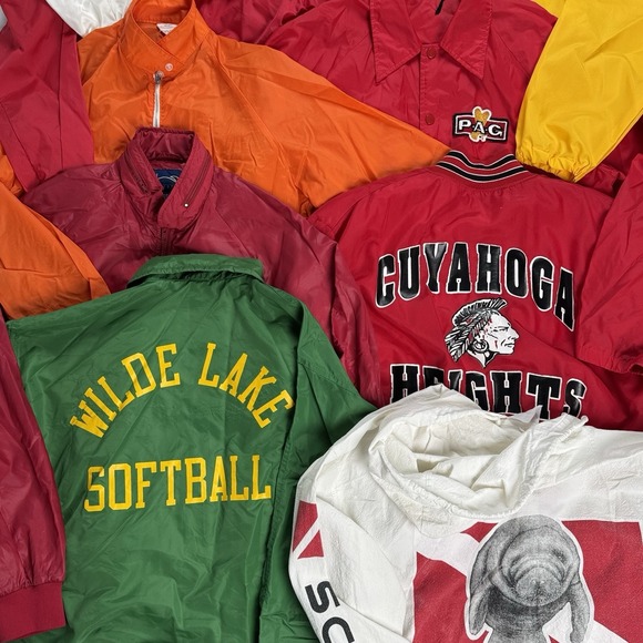 The Unbranded Brand Other - Lot of 10 Vintage 80s, 90s, 00s Windbreaker & Jacket Wholesale Box S,M,L,XL,2XL